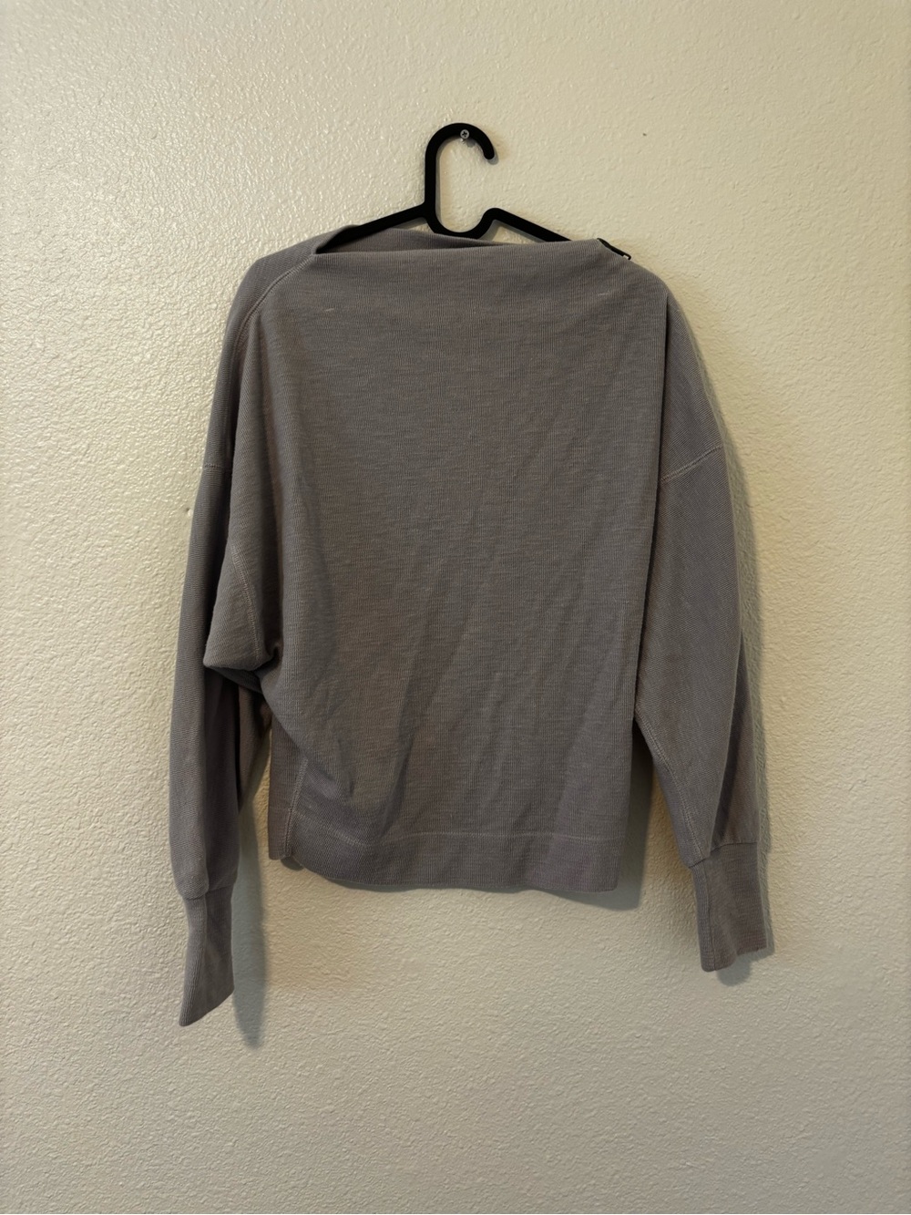 We The Free Nikala Zip Shoulder Boat Neck Sweater has some flaws see pics